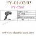 FeiYue FY-01 FY-02 FY-03 Cars Parts, Transmitter TX01, Desert falcon monster Truck