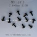 HBX 12813 Parts, Flange Head Self Tapping Screws 2.6X8mm S160, Haiboxing Survivor MT monster Truck