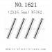 REMO HOBBY 1621 ROCKET Parts-Axle pins 2X16.5mm M5362, 1/16 RC Truck