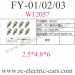 FeiYue FY-01 FY-02 FY-03 Cars Parts, Hexagon socket screws W12057, Desert falcon monster Truck