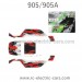 HAIBOXING HBX 905A 905 Parts Car Shell Red 90158