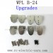 WPL B-24 GAZ-66 Upgrades Parts, Metal Hanging Ear-with Screws, B24 1/16 RC Military Truck