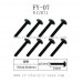 FEIYUE FY-07 Desert Eagle-7 Parts, Hexagonal T Head Machine Silk Screw W12071, FY07 RC Car